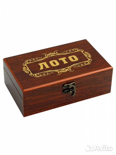 Лото в деревянной шкатулке