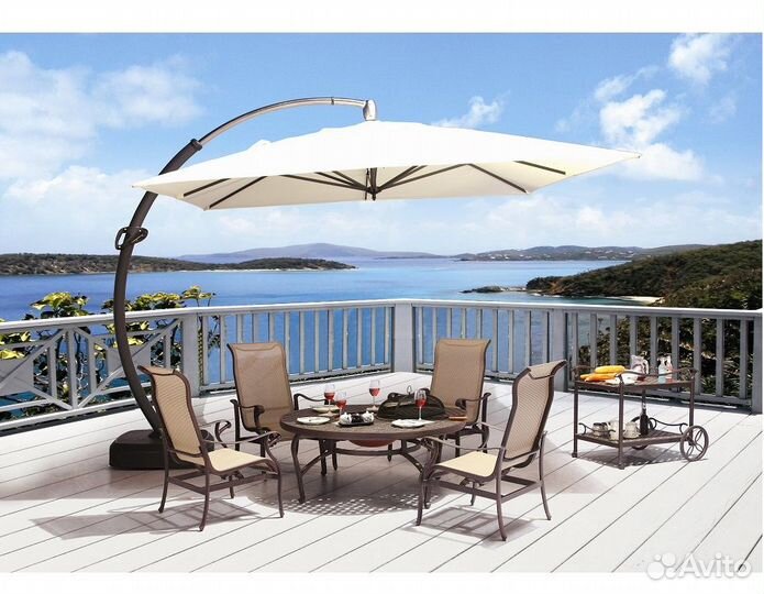 Зонты усиленные для летнего кафе. Боковые зонты