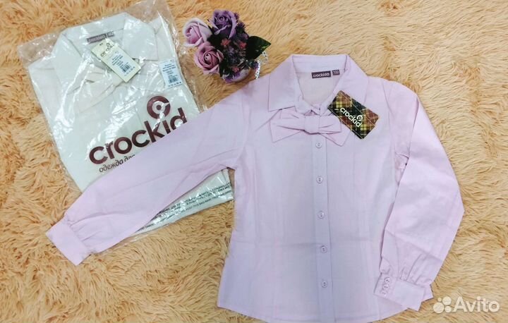 Рубашки для девочки к школе 122