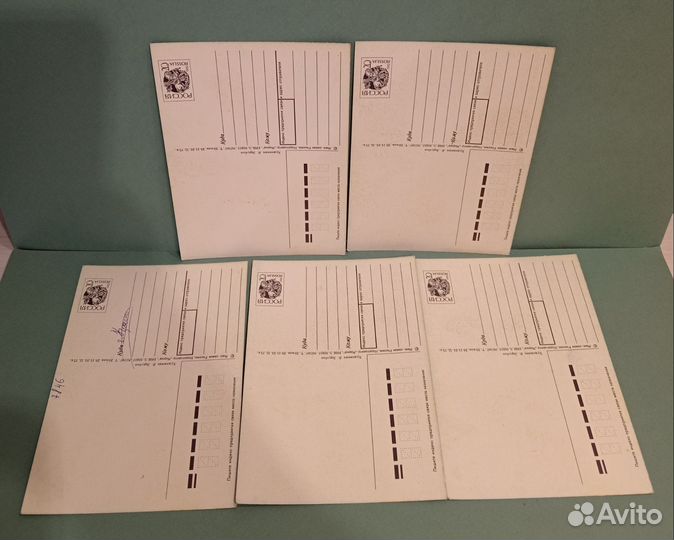 Открытки С Новым Годом Зарубин 4 шт. чистые. СССР