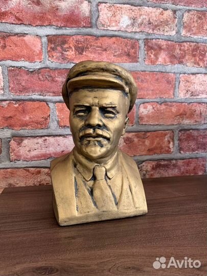 Гипсовая статуэтка бюст Ленина