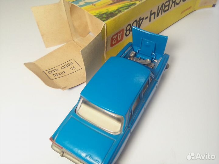 Москвич 408 1974г. первый капот плоская корма 1:43