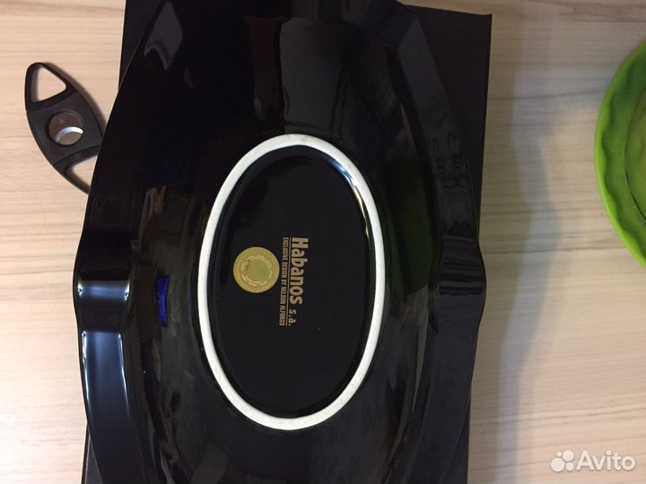 Кубинская чаша для сигар с ножом