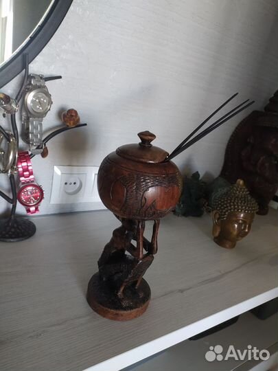 Шкатулка Фигурки эбен, статуэтки, дерево африка