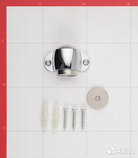 Упор дверной магнитный Стопор 02 - М CP (хром)