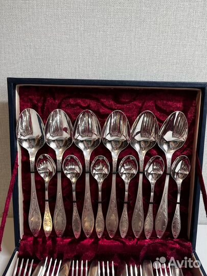 Набор столовых приборов мельхиор СССР
