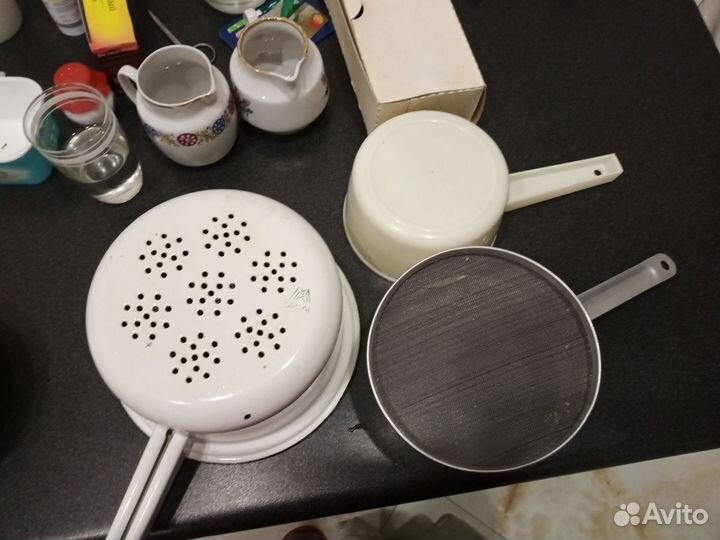 Дуршлак, сито, ковшик пластик