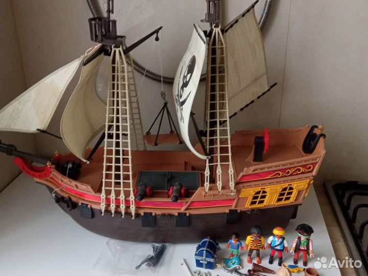 Playmobil 5135 большой пиратский корабль