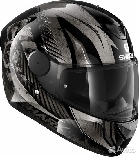 Мотошлем Shark D-skwal 2 atraxx Black 2023