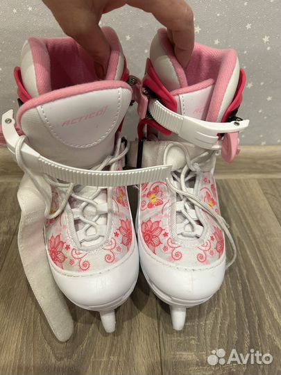 Коньки раздвижные 30 33