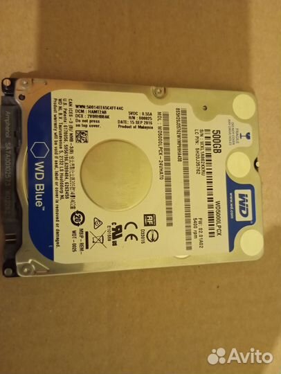Жесткий диск seagate 1000/500гб wd5000lpcx