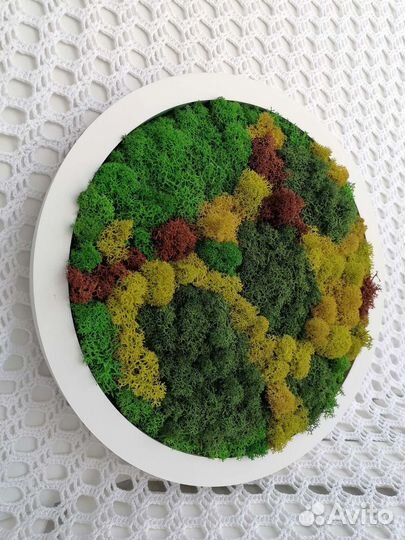 Интерьерное панно из мха