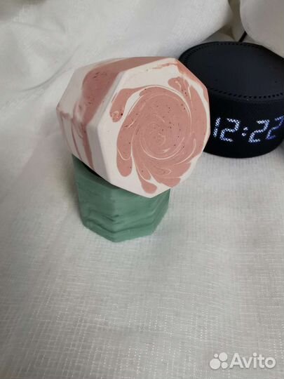 Кашпо из гипса (ручная работа)