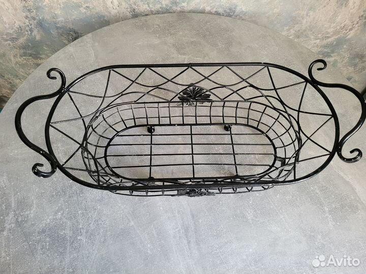 Ваза для фруктов металлическая