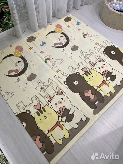 Развивающий коврик игровой складной термоковрик