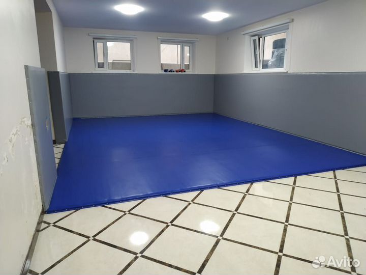 Борцовский ковер и стеновые протекторы