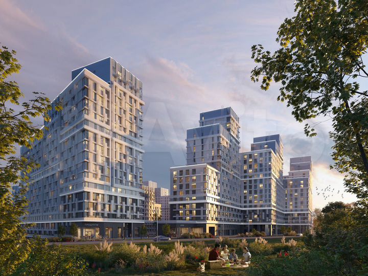 3-к. квартира, 60,1 м², 7/23 эт.