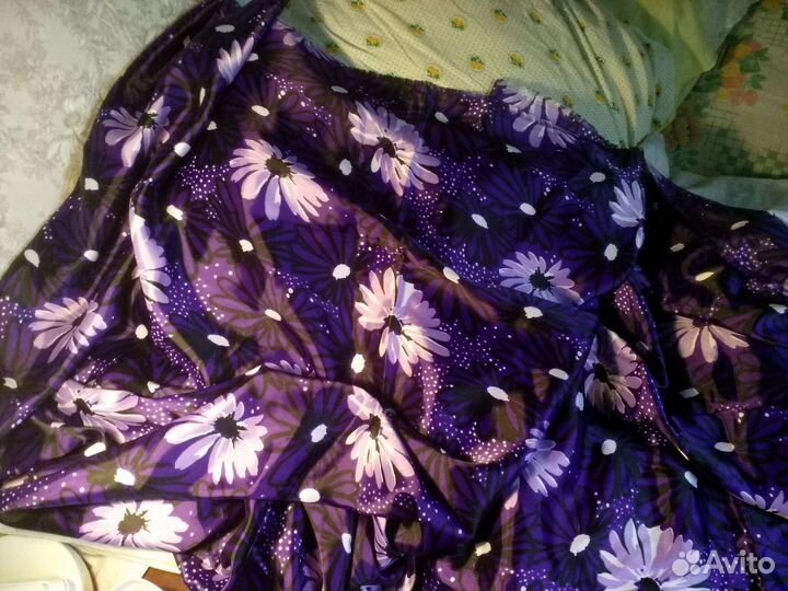 Отрез ткани СССР шелк