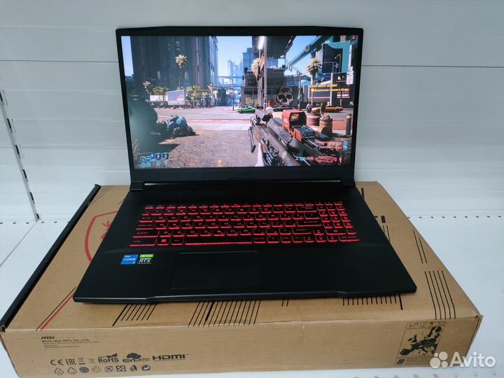 Игровой Ноутбук MSI 17.3 RTX 3050 Ti и i5 11400