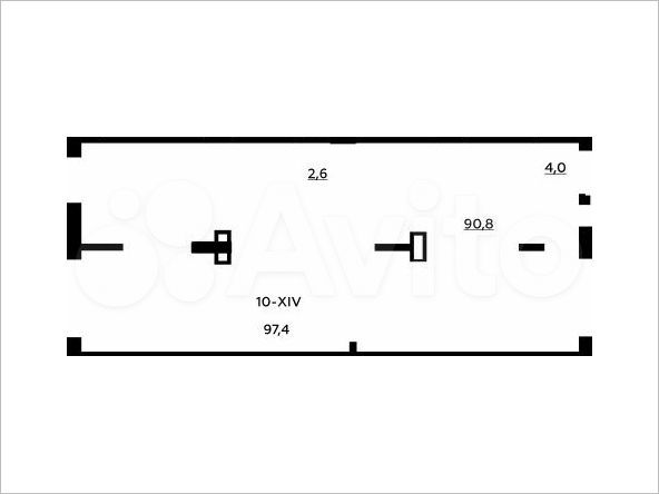 Аренда, торговое помещение площадью 95.2 кв.м