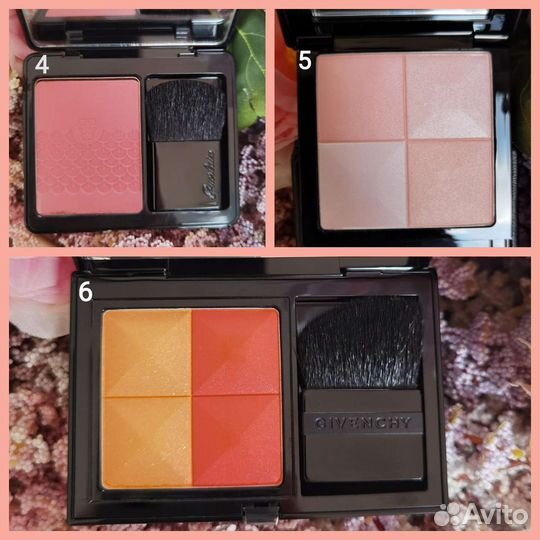 Тени для век. Румяна Компактные