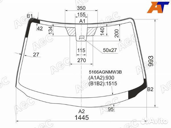 Стекло лобовое mazda mazda3