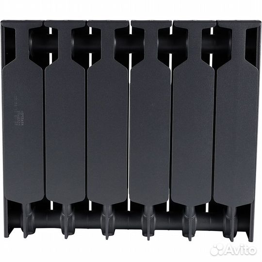 Биметаллический радиатор Rifar supremo 350 \ 06 секций \ с боковым подключением Титан RAL 7012