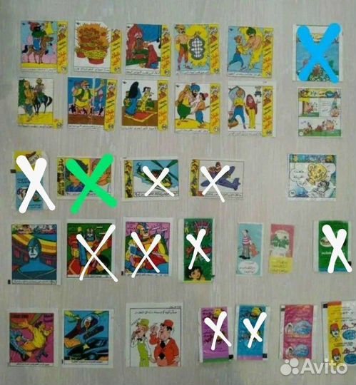 Вкладыши разные