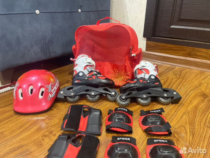 Ролики детские spider весь комплект и сумка
