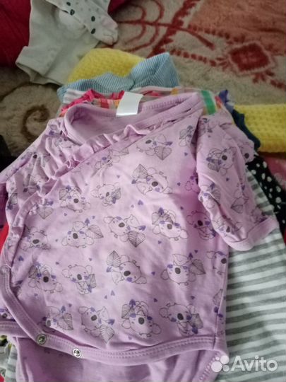 Детская одежда для девочек 74 80 пакетом