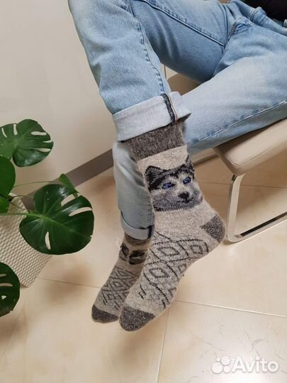 Носки шерстяные мужские теплые 10 рисунков