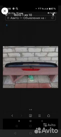 Спойлер на крышку багажника Митсубиси