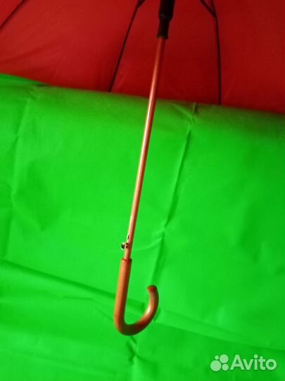 Зонт-трость женский красный