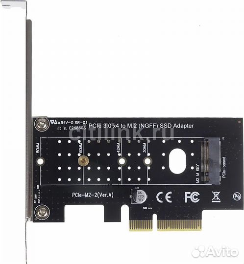 Адаптер PCI-E M.2 ngff for SSD Bulk