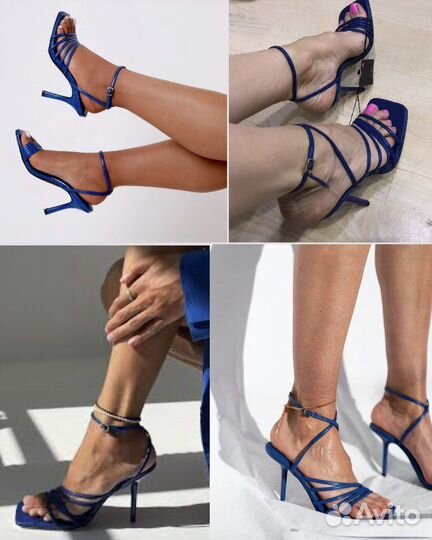 Босоножки 35 zara туфли платье мюли