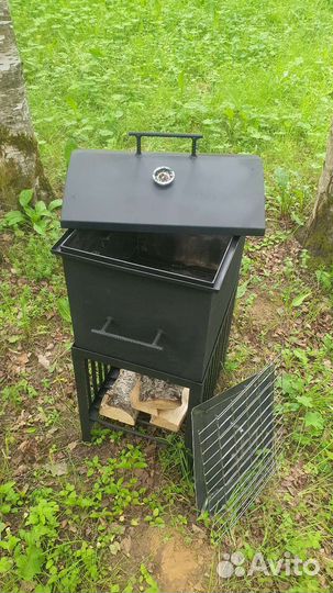 Коптилка. Коптильня горячего копчения