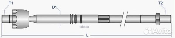 Тяга рул внутр Audi A4-A6/ Skoda Octavia/ VW P