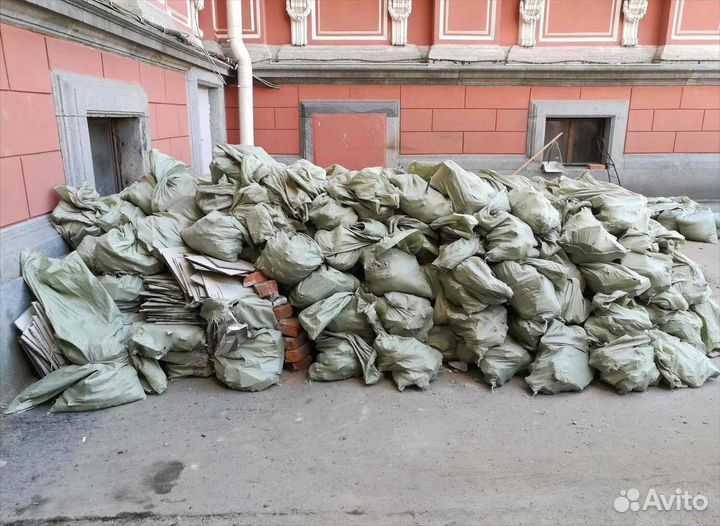 Вывоз строительного мусора газоном