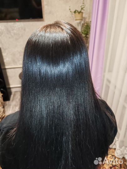 Кератиновое выпрямление волос