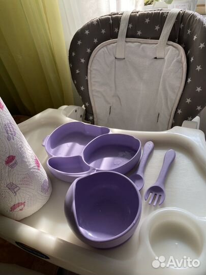 Детская посуда для кормления силиконовая