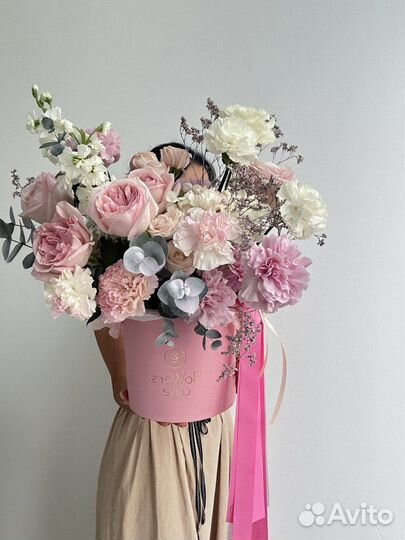 Розы пионовидные / Кустовые / В коробке/ Доставка