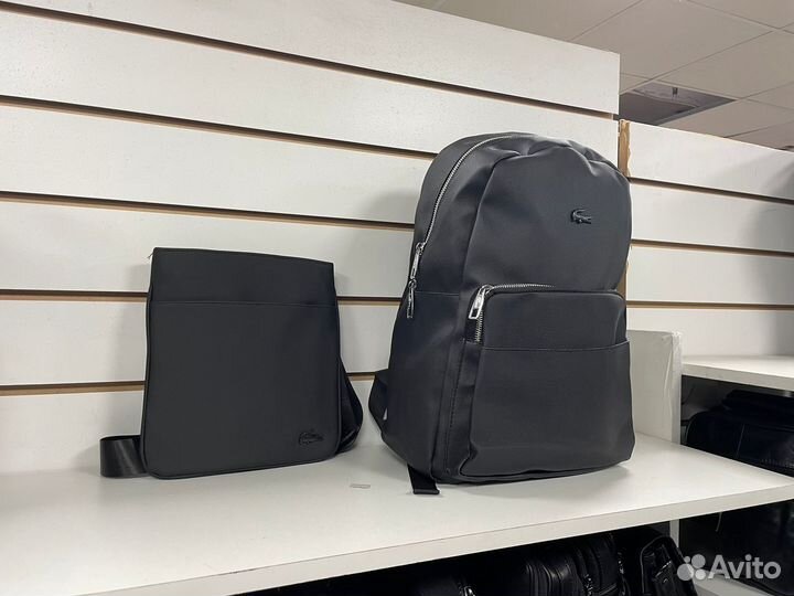 Рюкзак мужской lacoste + Сумка мужская через плечо