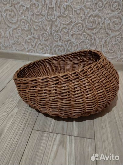 Лежанка плетеная для животных