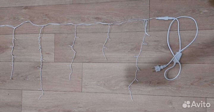 Гирлянда бахрома уличная на толстом проводе
