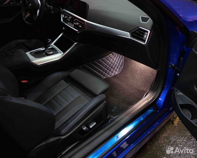 3Д коврики из экокожи BMW 4 coupe 2021