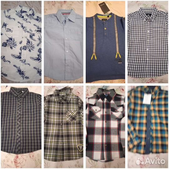 Рубашки новые размер 116,122,128,134