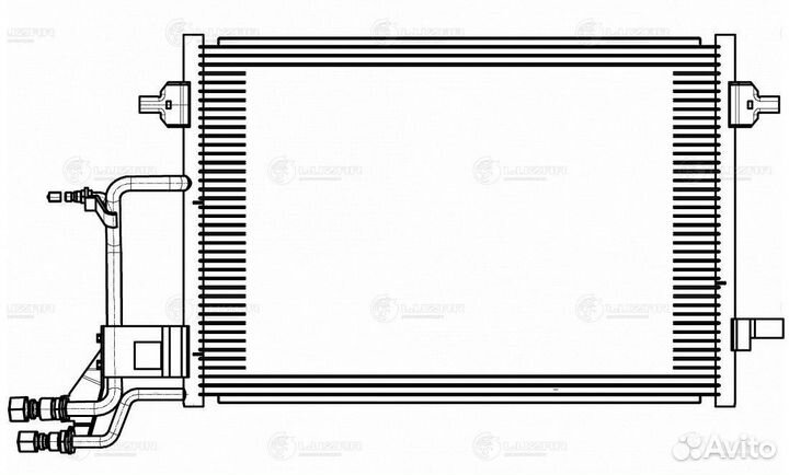 Радиатор кондиционера Фольксваген Пассат Б5 96