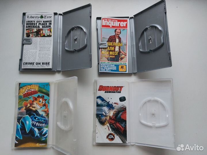 Коробки от дисков PSP