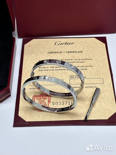 Стальной Браслет Cartier Love