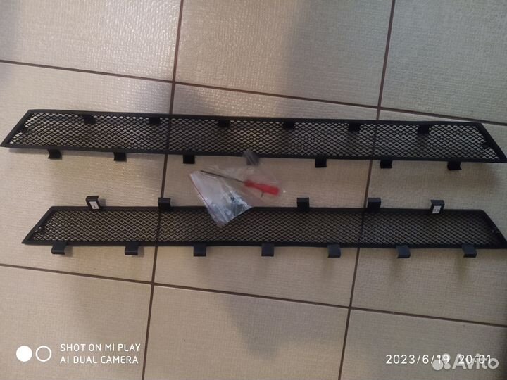 Защита радиатора Skoda Octavia a7 в бампер